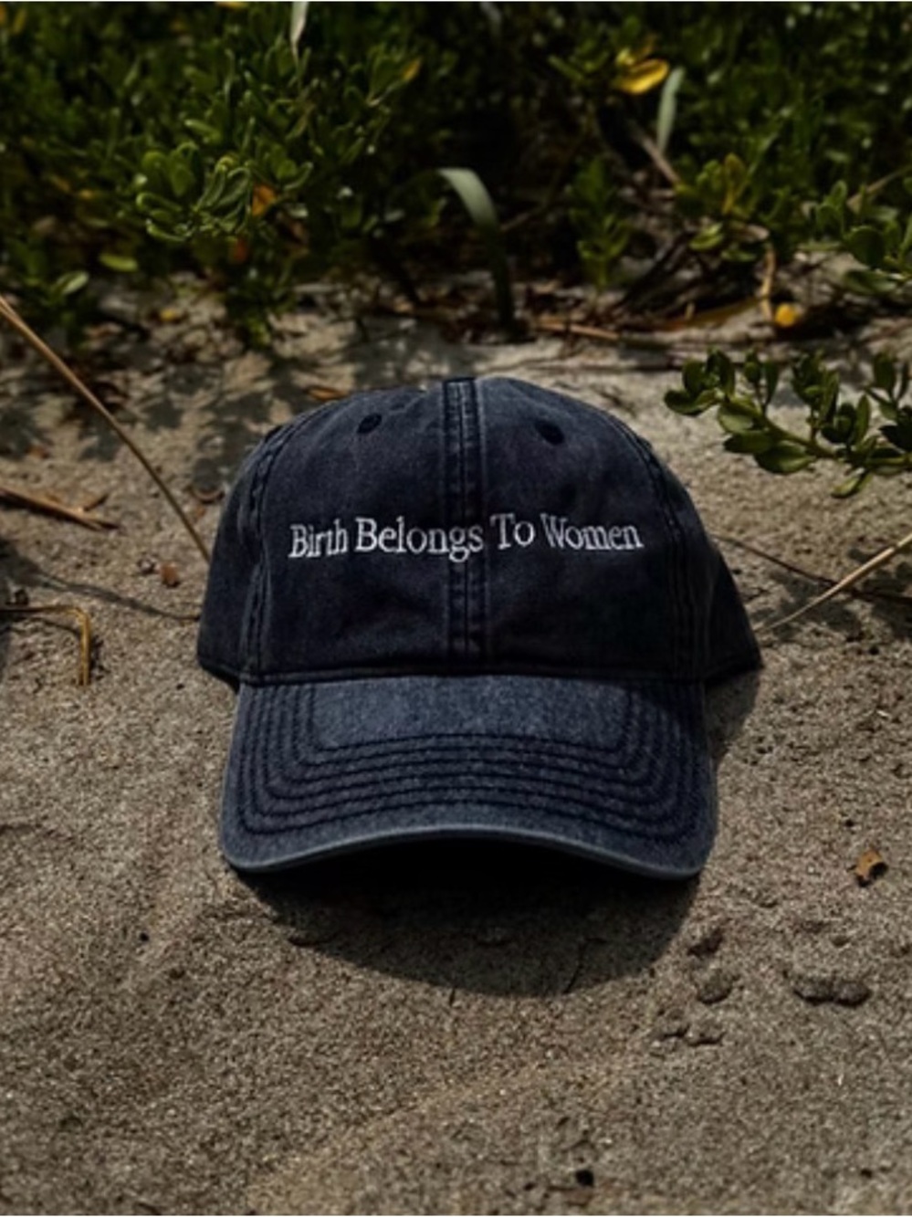 Vintage 'Birth Belongs To Women' Embroidered Hat